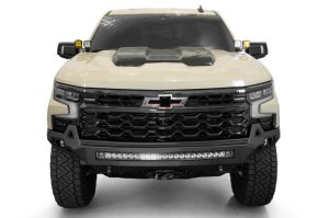 Chevrolet Silverado 1500 ZR2 Bumper - Front - Addictive Desert Designs - Stealth Fighter - Hammer Black - `25-`26